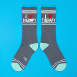 I ❤️ Therapy Gym Crew Socks