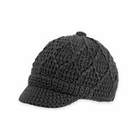 Jax Knit Brim Beanie: Rose Wood