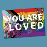 You Are Loved Sticker LGBTQ Pride Flag Decal