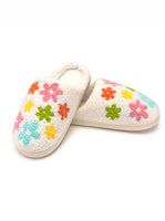 Flowers with Hearts Slippers