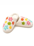 Flowers with Hearts Slippers