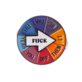 Fuck Spinning Mood / Sweary Interactive Pin