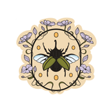 Floral Beetle Sticker