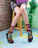 Gem Garden Sheer Crew Sock