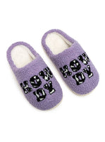 Cow Print "Howdy" Slippers