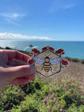 Floral Bee Sticker