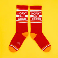 Horny for Sushi Gym Crew Socks