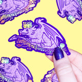 Dragon Treasure Hoard Vinyl Sticker (Holographic)