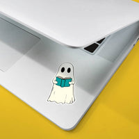 Bookish Ghost Vinyl Sticker