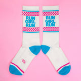 Run Girl Run Gym Crew Socks
