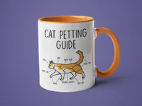 Cat Petting Guide: 15oz orange handle