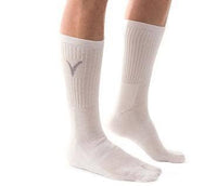 Split Toe Thicker White Crew Flip-Flop Tabi Big Toe Socks