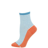Sailor Stripe With Contrast Footbed Cotton Mini Crew