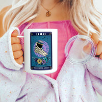 The Coffee Addict Tarot Card Insulated Travel Mug