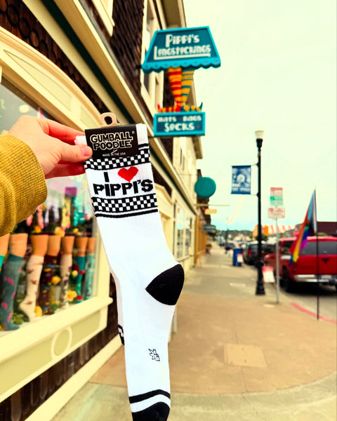 Hometown I ❤️ Pippi’s Unisex Gym Crew Sock