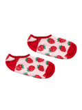 Strawberries Fuzzy Slipper Socks