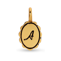 Scalloped Initial Charm
