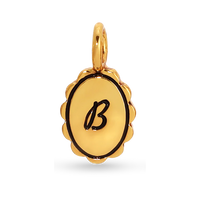 Scalloped Initial Charm