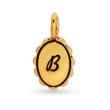 Scalloped Initial Charm