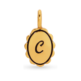 Scalloped Initial Charm