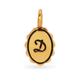 Scalloped Initial Charm