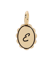 Scalloped Initial Charm