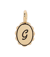 Scalloped Initial Charm