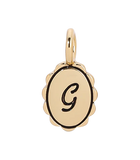 Scalloped Initial Charm