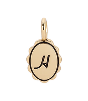 Scalloped Initial Charm