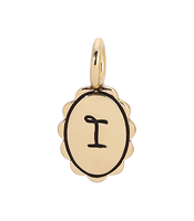 Scalloped Initial Charm