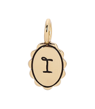 Scalloped Initial Charm