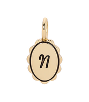 Scalloped Initial Charm