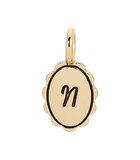 Scalloped Initial Charm