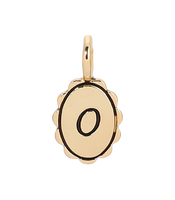 Scalloped Initial Charm