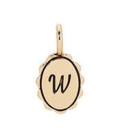 Scalloped Initial Charm
