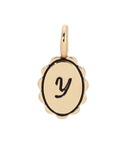 Scalloped Initial Charm