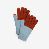Colorblock Knit Touchscreen Gloves