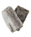 Reversible Short Luxury Faux Fur Fingerless Gloves