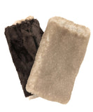 Reversible Short Coastal Plush Luxury Faux Fur Fingerless Gloves