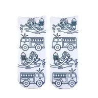 Fire Truck Coloring Socks