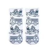 Fire Truck Coloring Socks