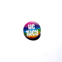 Bright Swirl Pronoun Buttons