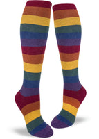 Heather Rainbow Striped Knee High