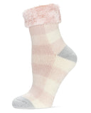 Buffalo Check Plush Cabin Sock