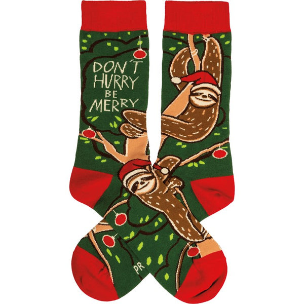 Christmas Sloth, Don’t Hurry Be Merry