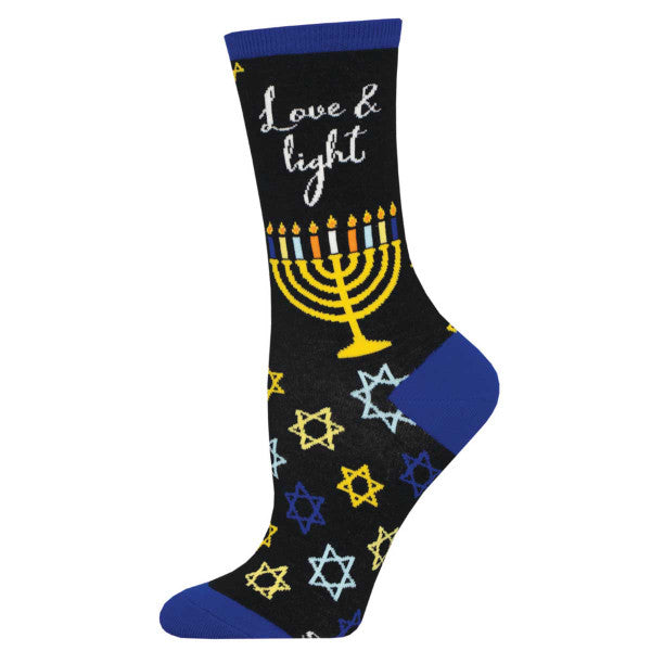 Love and Light Hanukkah Socks
