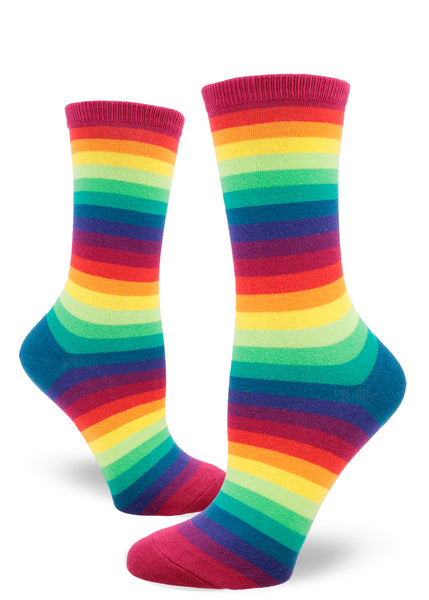 Rainbow Gradient Stripe Crew