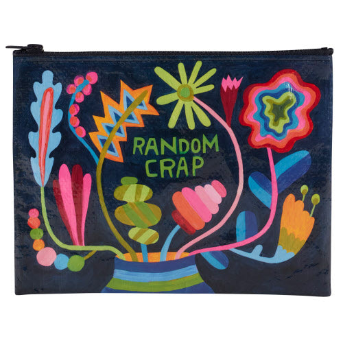 Random Crap Floral Zipper Pouch