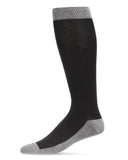 Two-Tone Contrast Bamboo Men’s Compression Knee High Sock