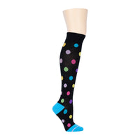 Large Dot Knee High Compression Socks